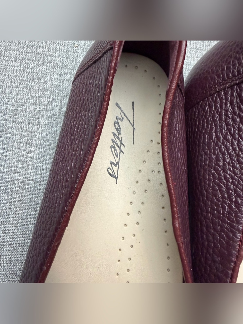 Trotters Liz Burgundy Tumbled Leather Loafers - Picture 3 of 11
